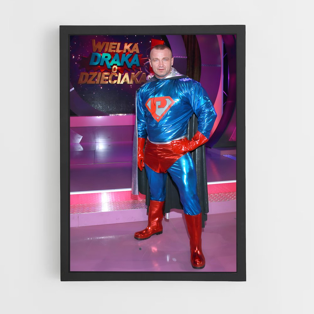 Poster Superman Pudzianowski – affiche Powerlifting (vue 2)